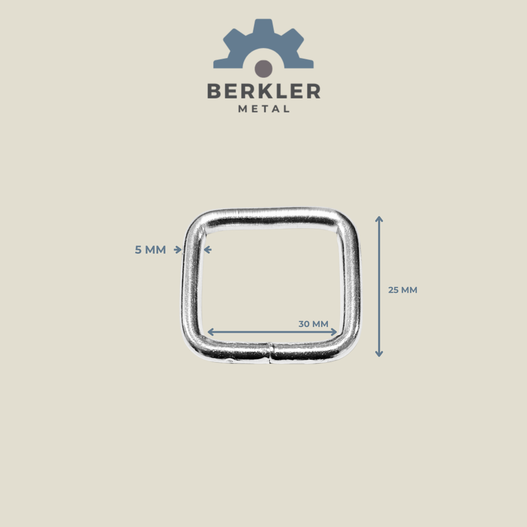 30 mm * 25 mm * 5 mm kaynaklı çerçeve metal renk