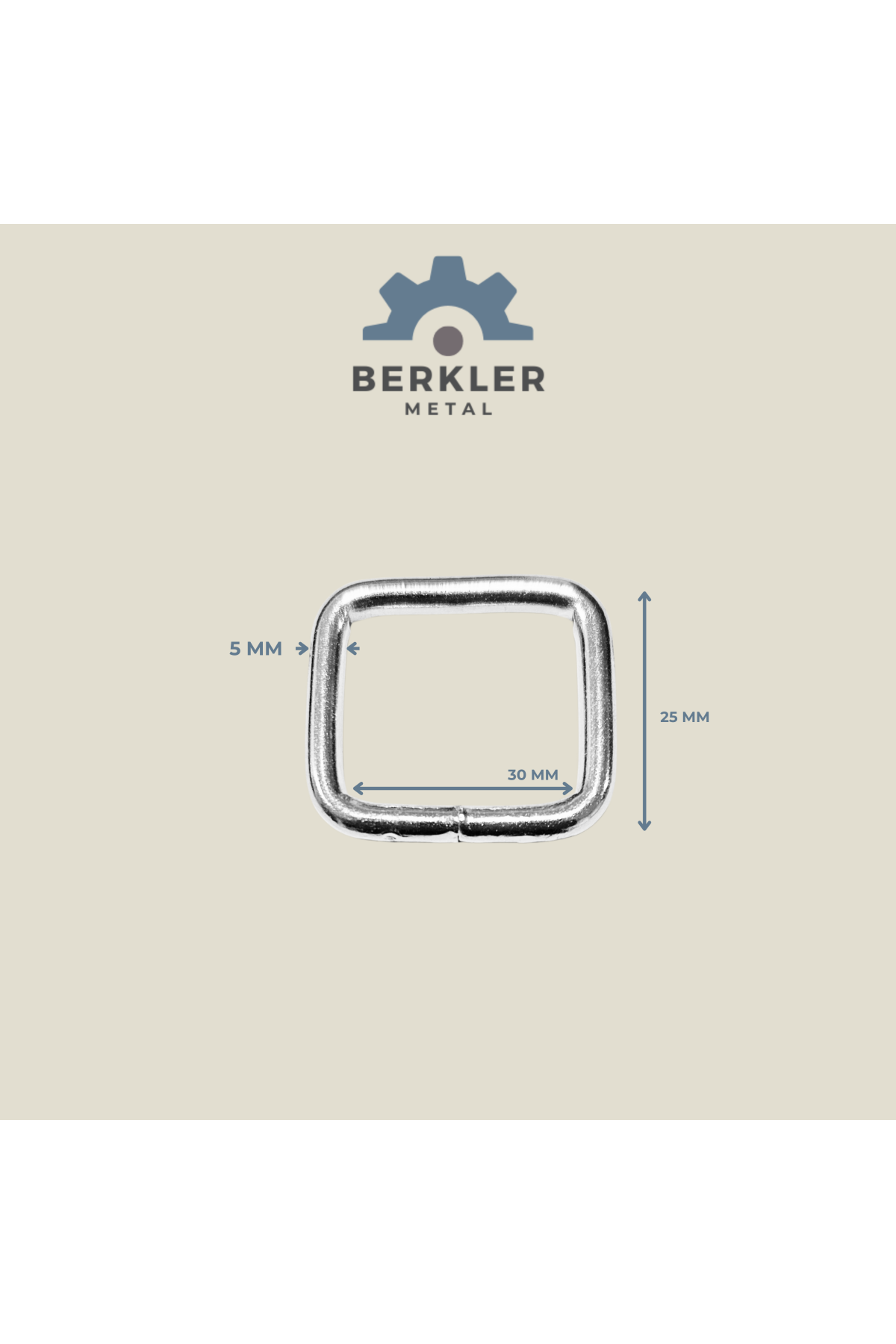 30 mm * 25 mm * 5 mm kaynaklı çerçeve metal renk