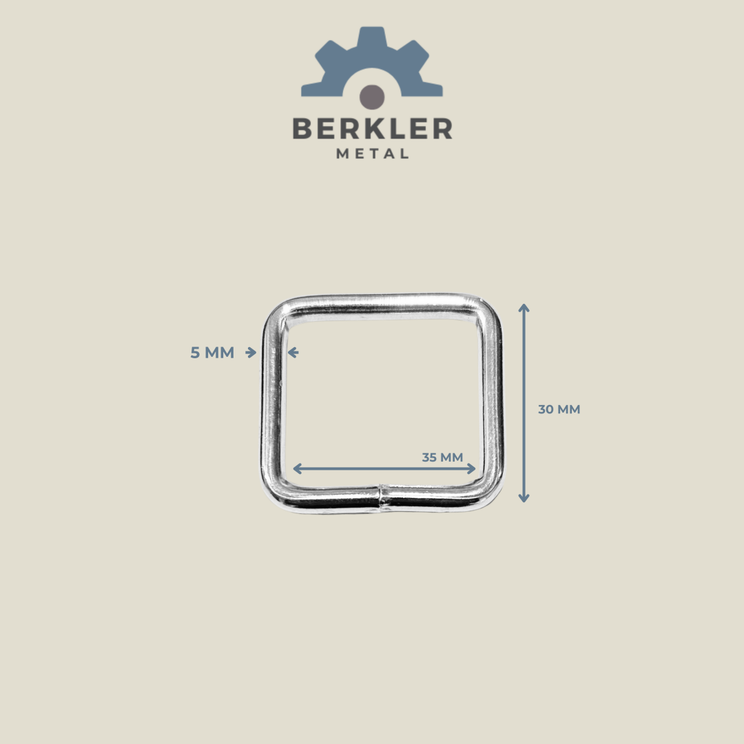 35 mm * 30 mm * 5 mm kaynaklı çerçeve halka metal renk