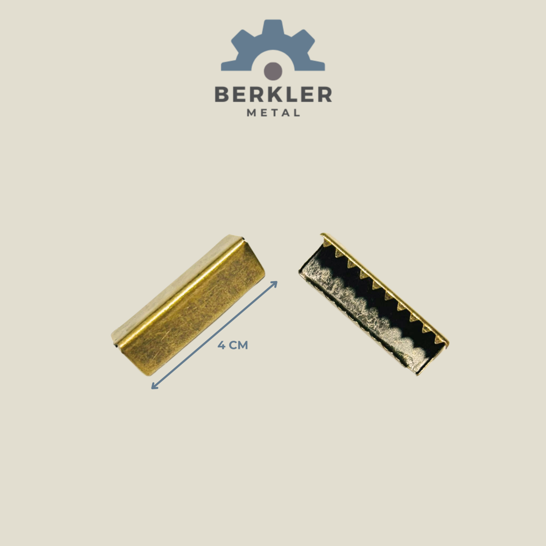 4 cm.  geniş uç nikel antik sarı renk