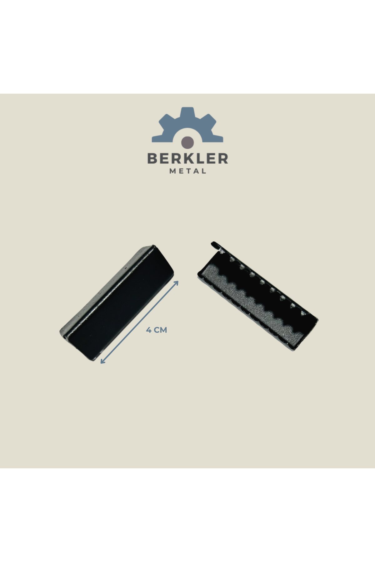 4 cm.  geniş uç nikel siyah renk