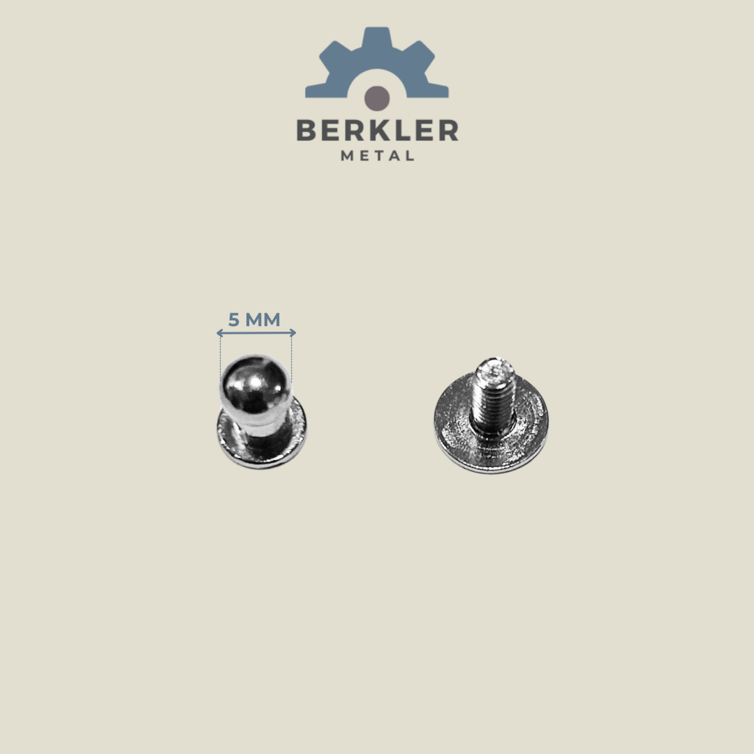 5 mm kemer vidası metal renk