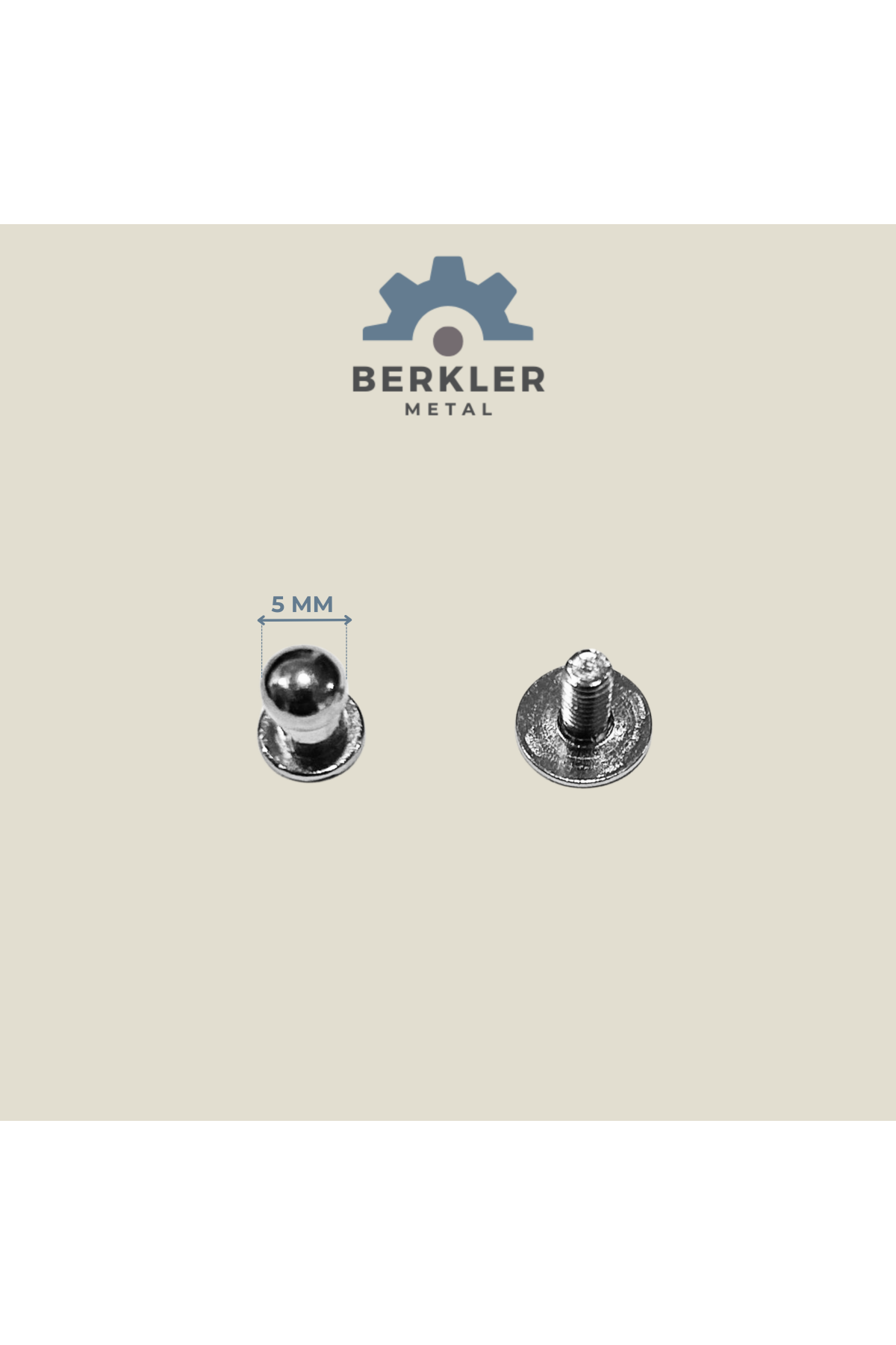 5 mm kemer vidası metal renk