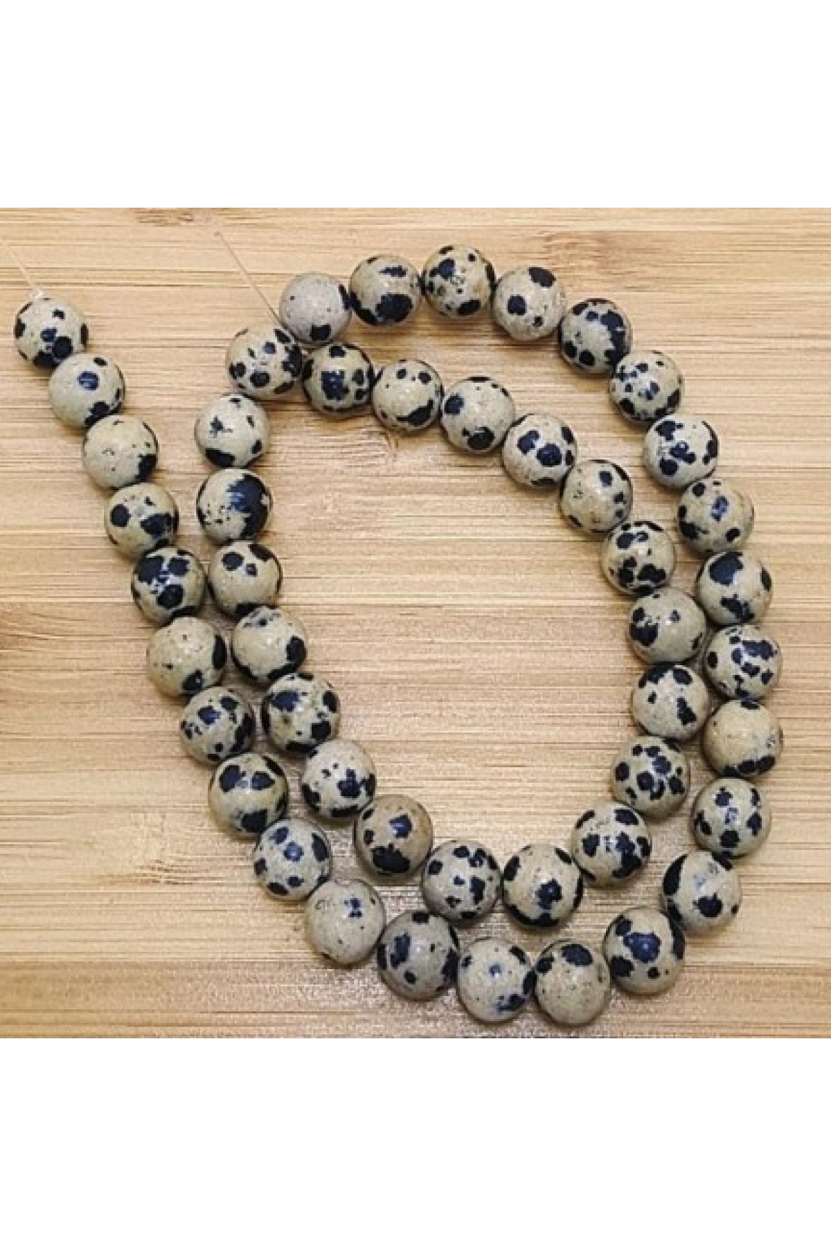DALMAÇYALI JASPER 8 MM KÜRE DİZİ TAŞ