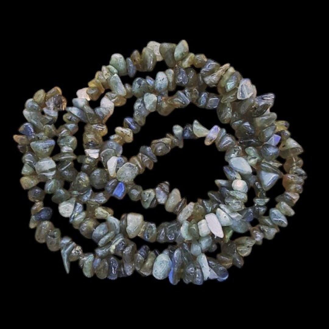 Doğal labradorit kırık taş dizi