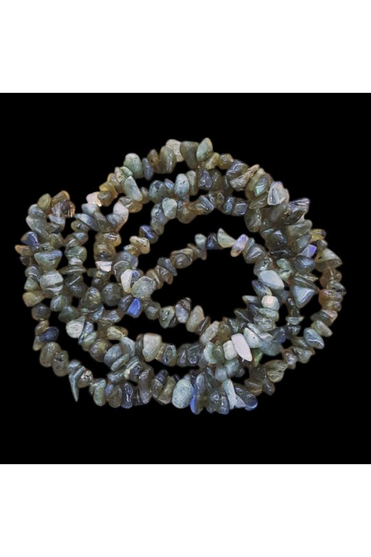 Doğal labradorit kırık taş dizi