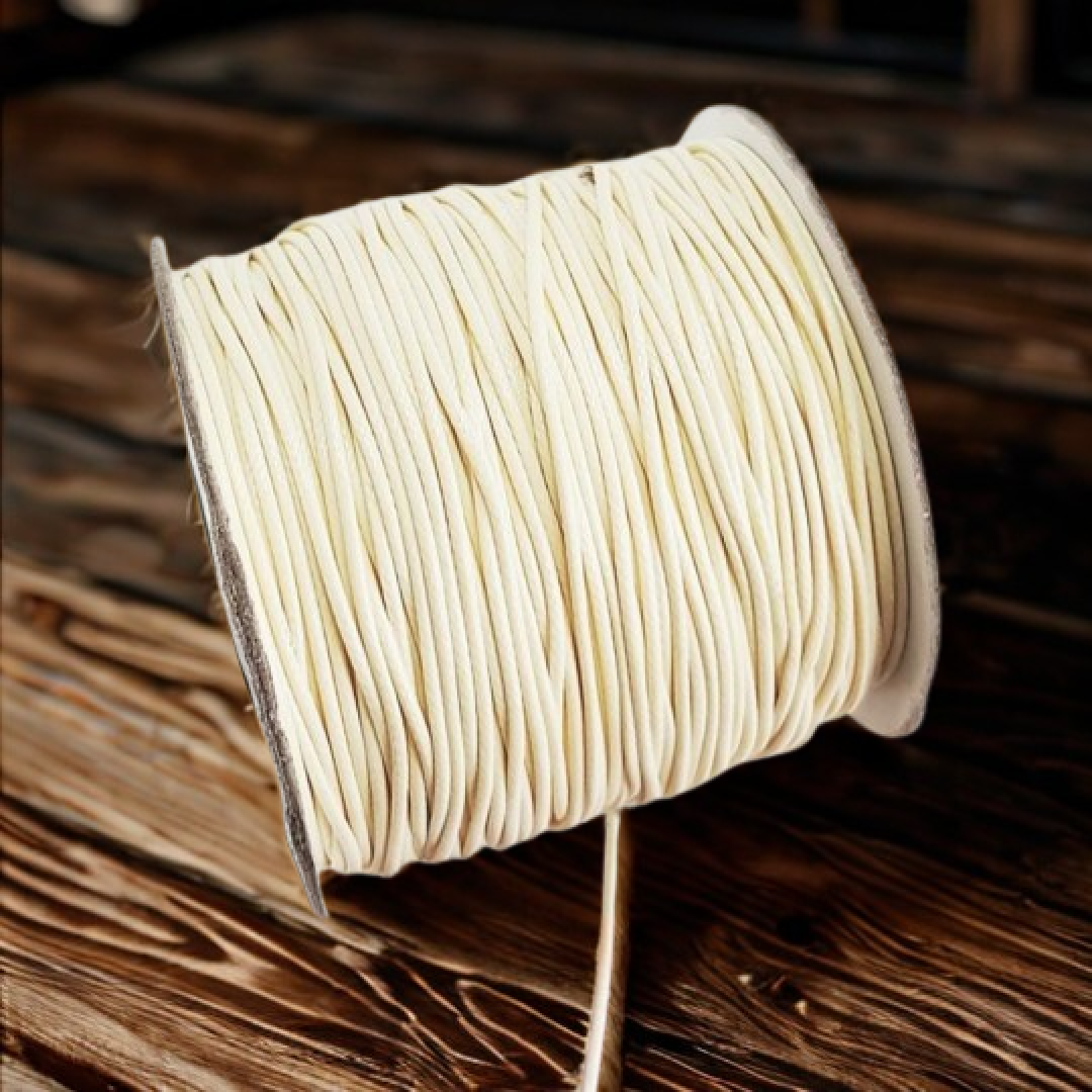 1 mm kore ipi kolye ve bileklik ipi krem rengi