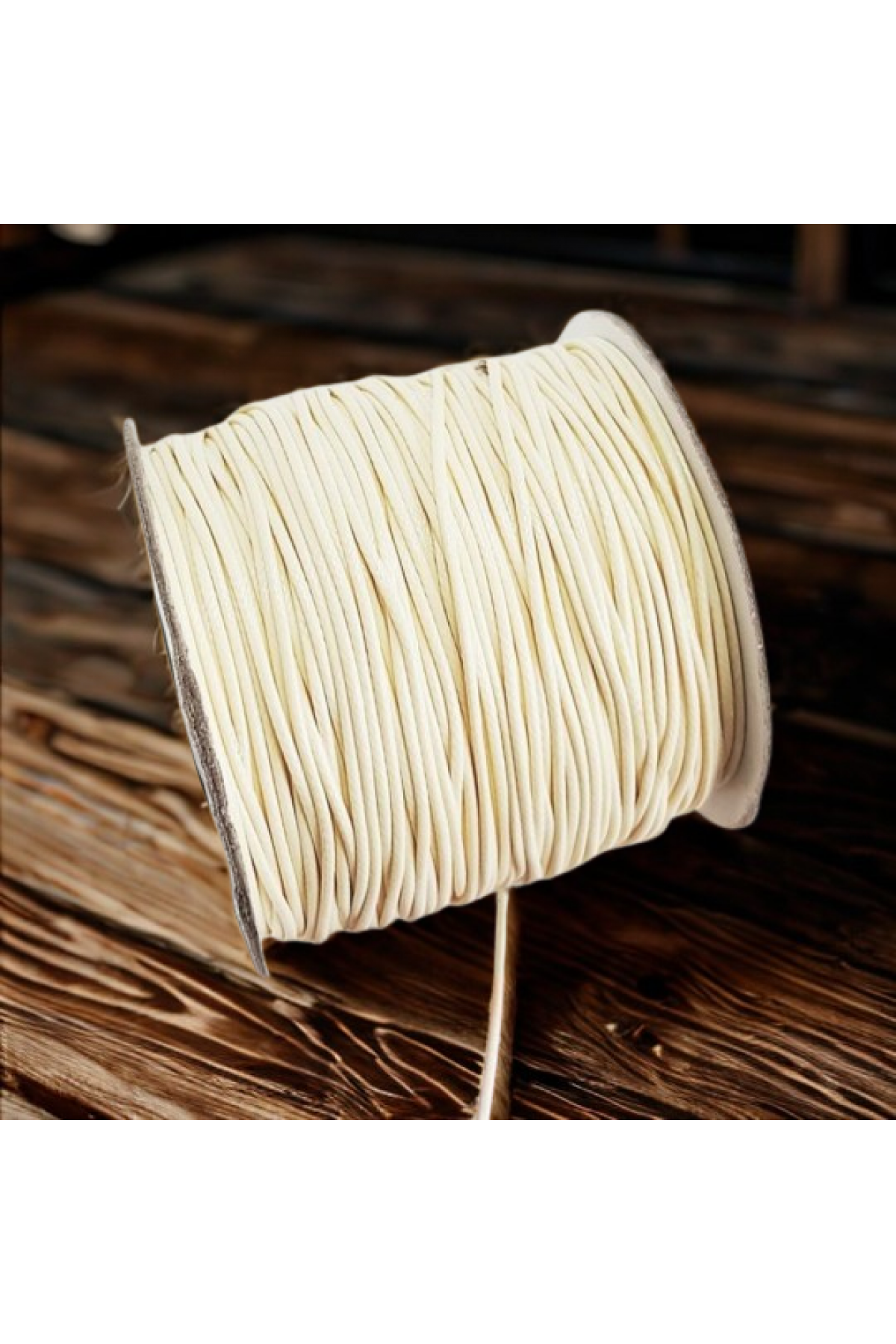 1 mm kore ipi kolye ve bileklik ipi krem rengi